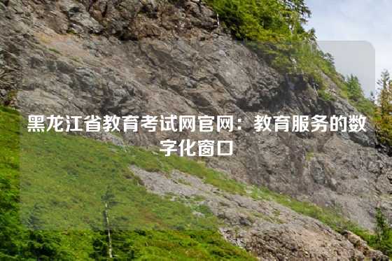 黑龙江省教育考试网官网：教育服务的数字化窗口