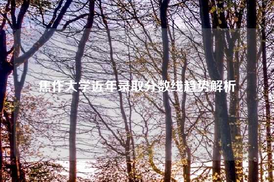 焦作大学近年录取分数线趋势解析