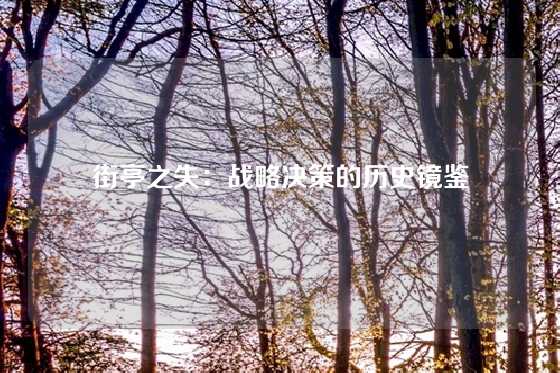 街亭之失：战略决策的历史镜鉴